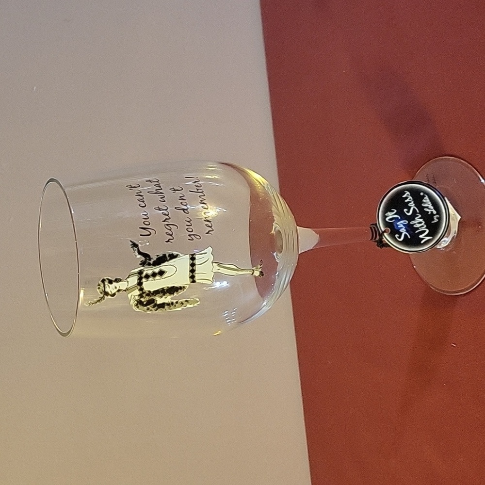 NEW Wine Glass "Say It With Sass" by Lolita
